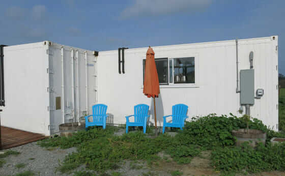 Cargo container gelato-making facility