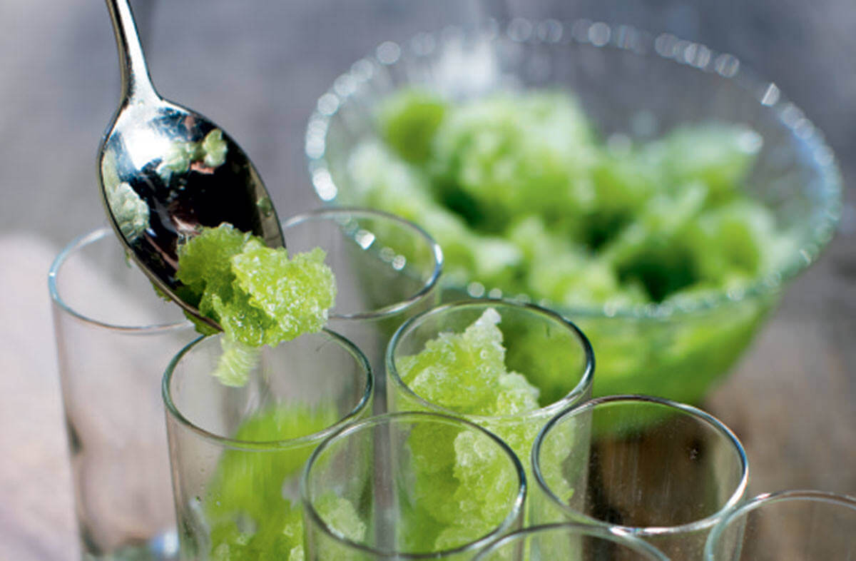 parsley granita