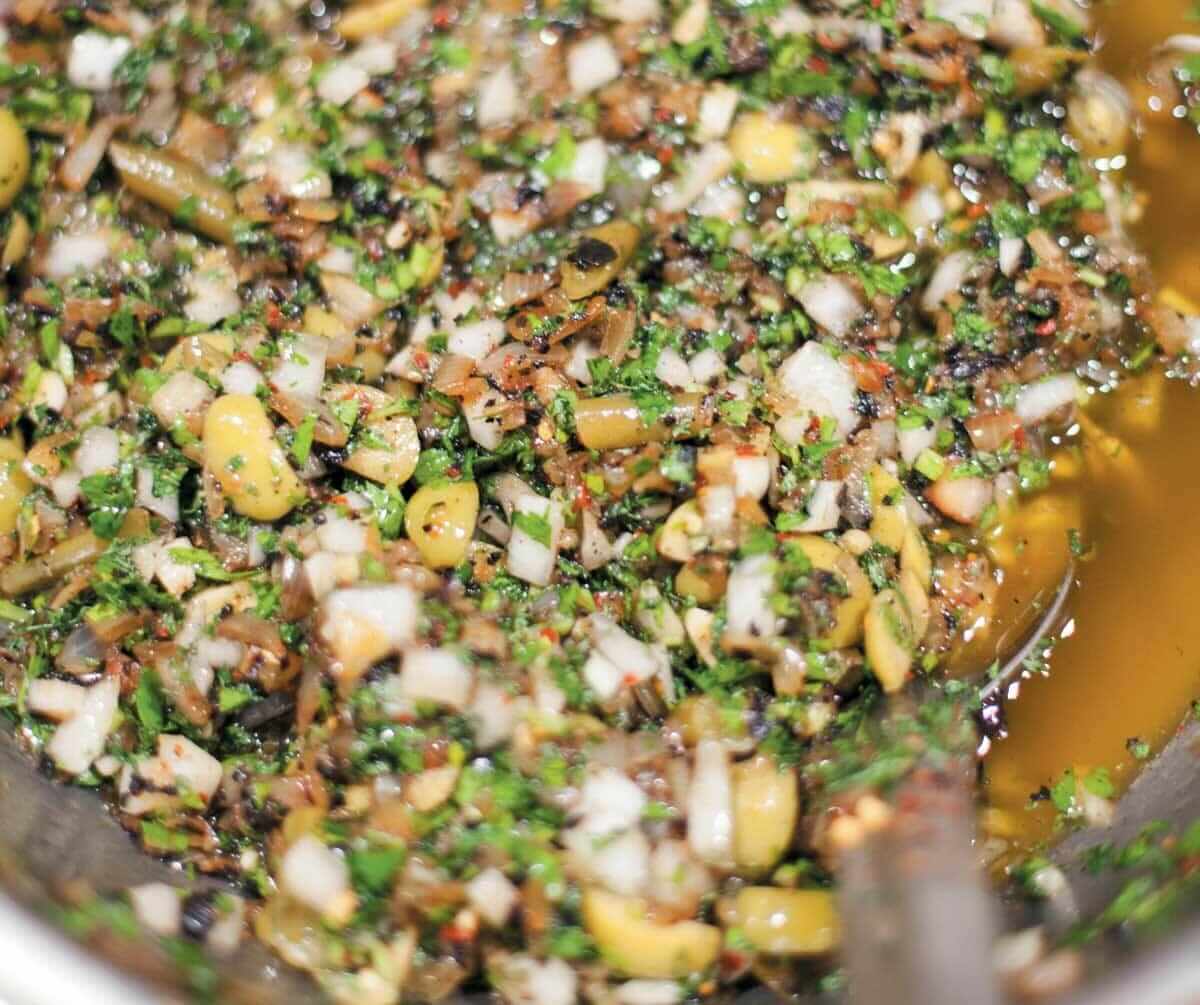 olive chimichurri del campo