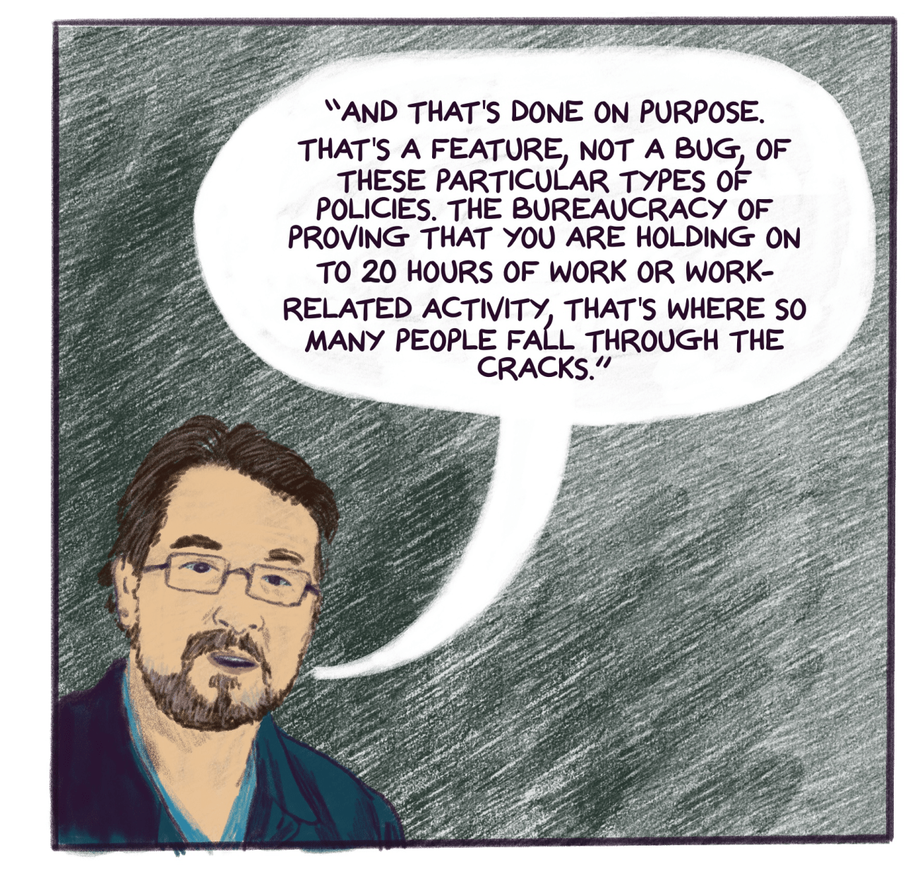 Comic panel shows Seth DiSteffano with quote that reads: 