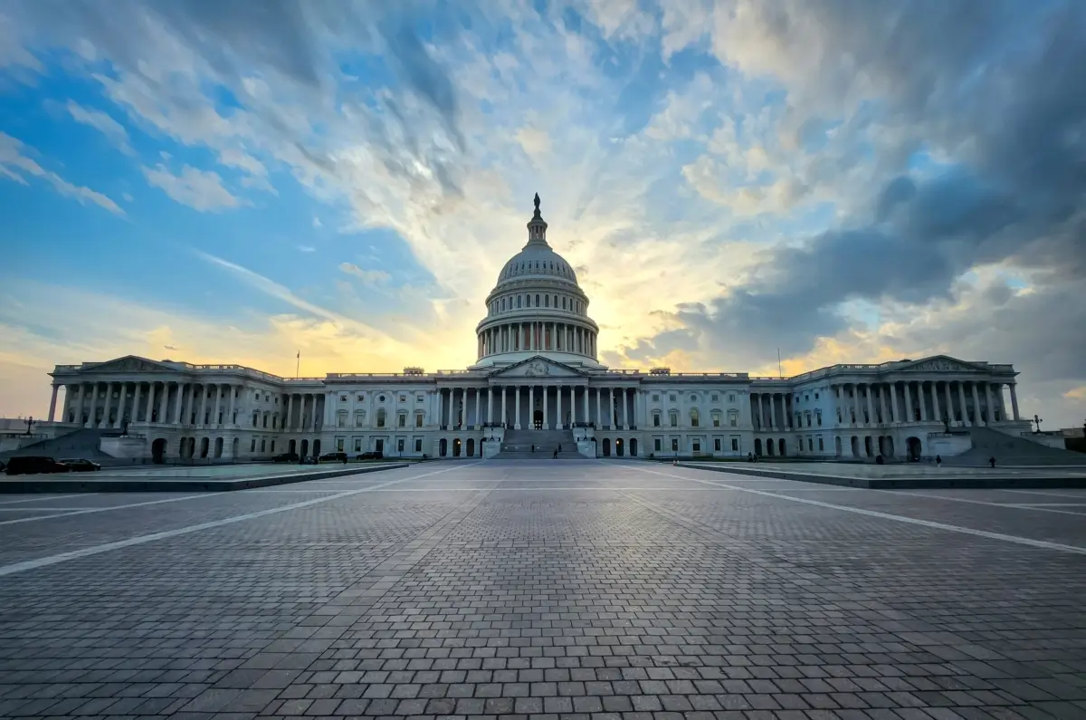 The US Capitol Building.